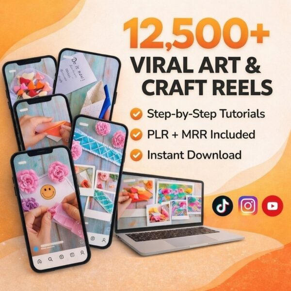 12,500+ Viral Art & Craft Reels Bundle
